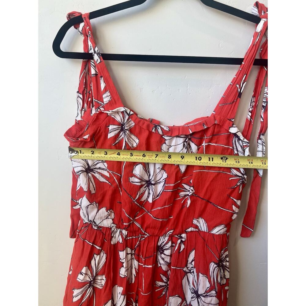 Jason Wu Collective Womens Tie Shoulder Midi Dress Red Size 2, Flowy Beach - Picture 8 of 13